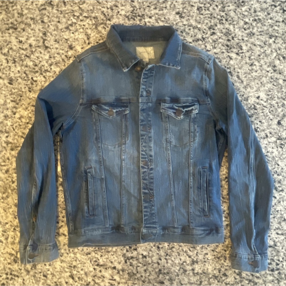 AEROPOSTALE Womens Medium Denim Blue Jean Jacket #386